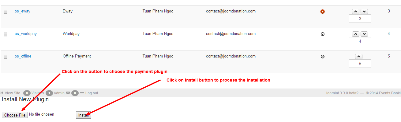 Install Payment Plugin