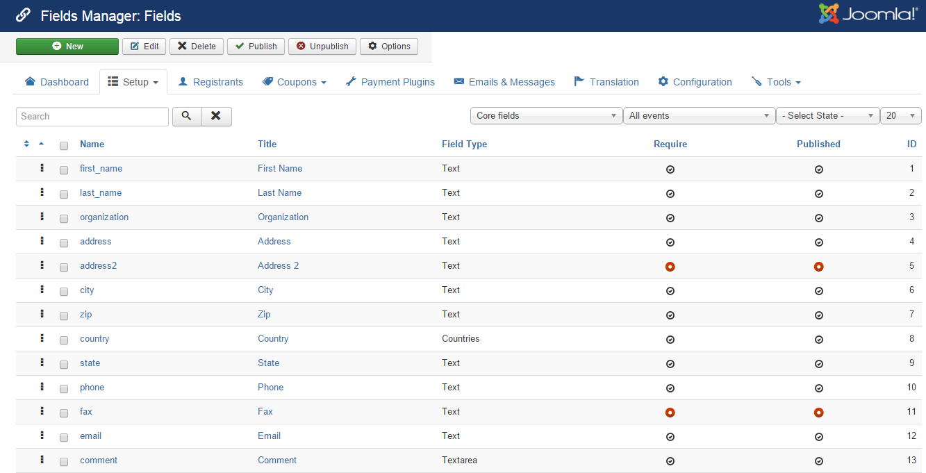 Custom Fields Management